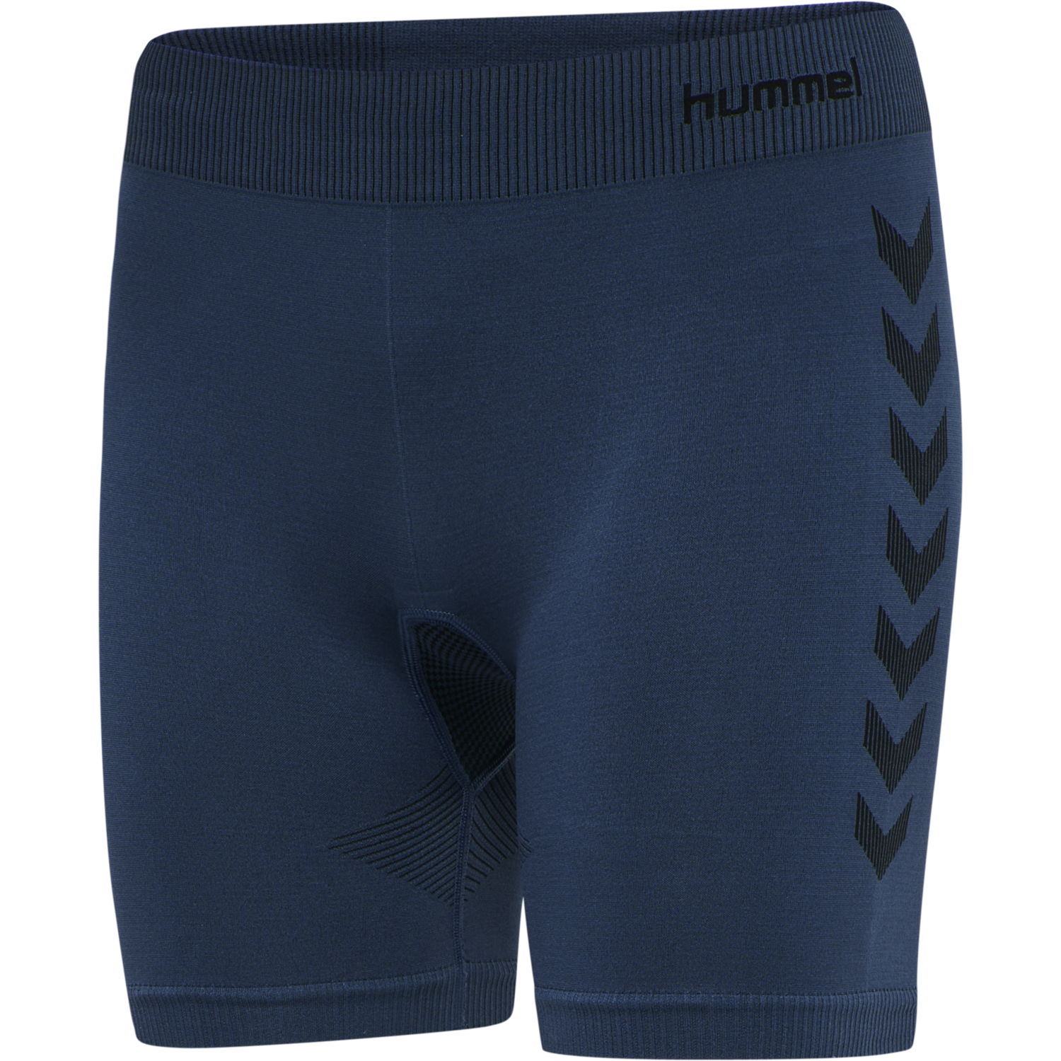 HUMMEL FIRST SEAMLESS TR SHT TIGH W, DARK DENIM, packshot