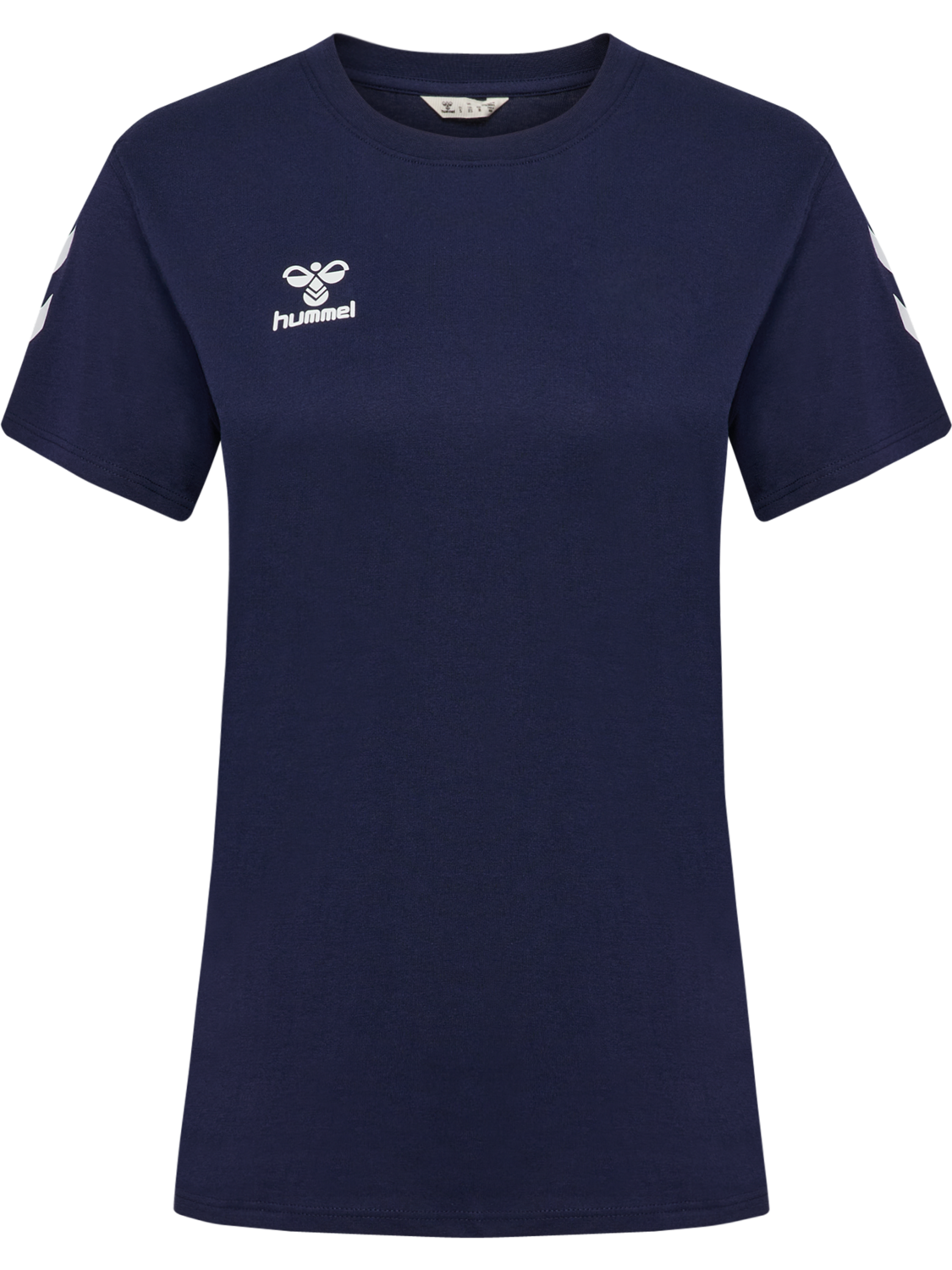 hmlGO 2.0 CHEVRON T-SHIRT S/S WOMAN, MARINE, packshot