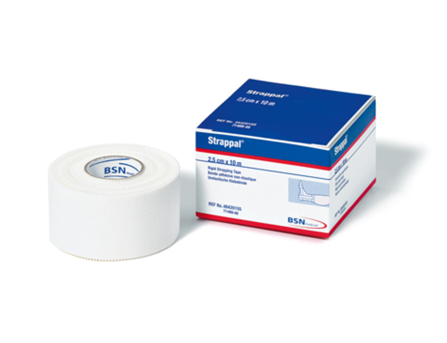 STRAPPAL WHITE 2,5 CM RETAIL PACK, WHITE, packshot