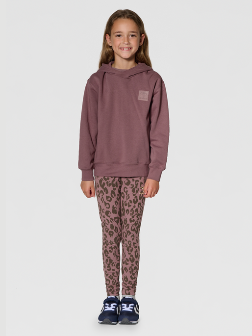 hmlCLEAN HOODIE, ROSE TAUPE, model