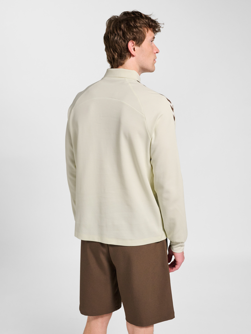 hmlROOT POLO L/S, CANNOLI CREAM, model