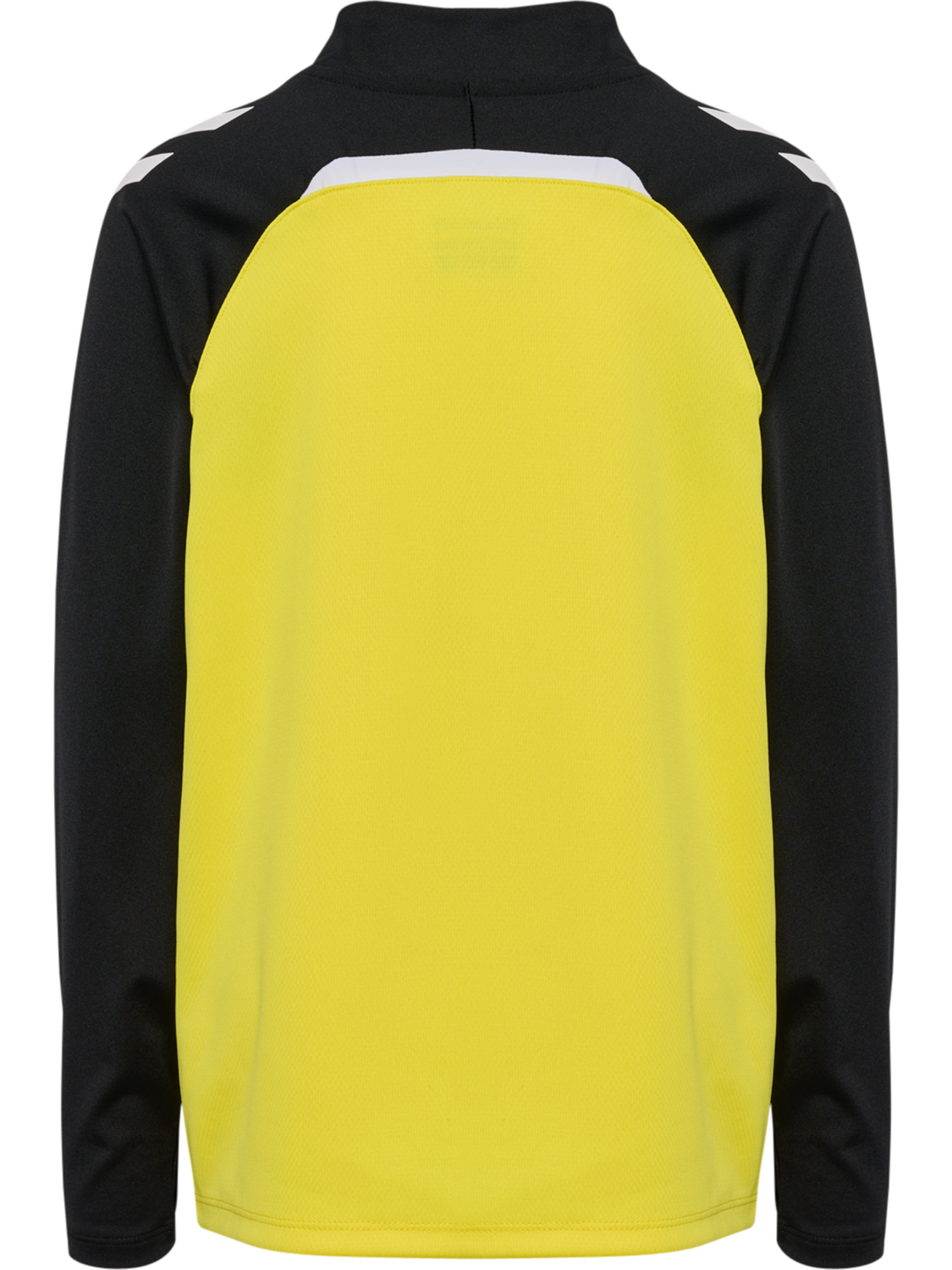 hmlLEAD 2.0 HALF ZIP KIDS, BLAZING YELLOW/BLACK, packshot