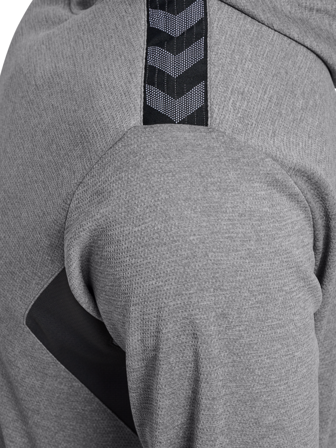 hmlAUTHENTIC PL HOODIE, GREY MELANGE, packshot
