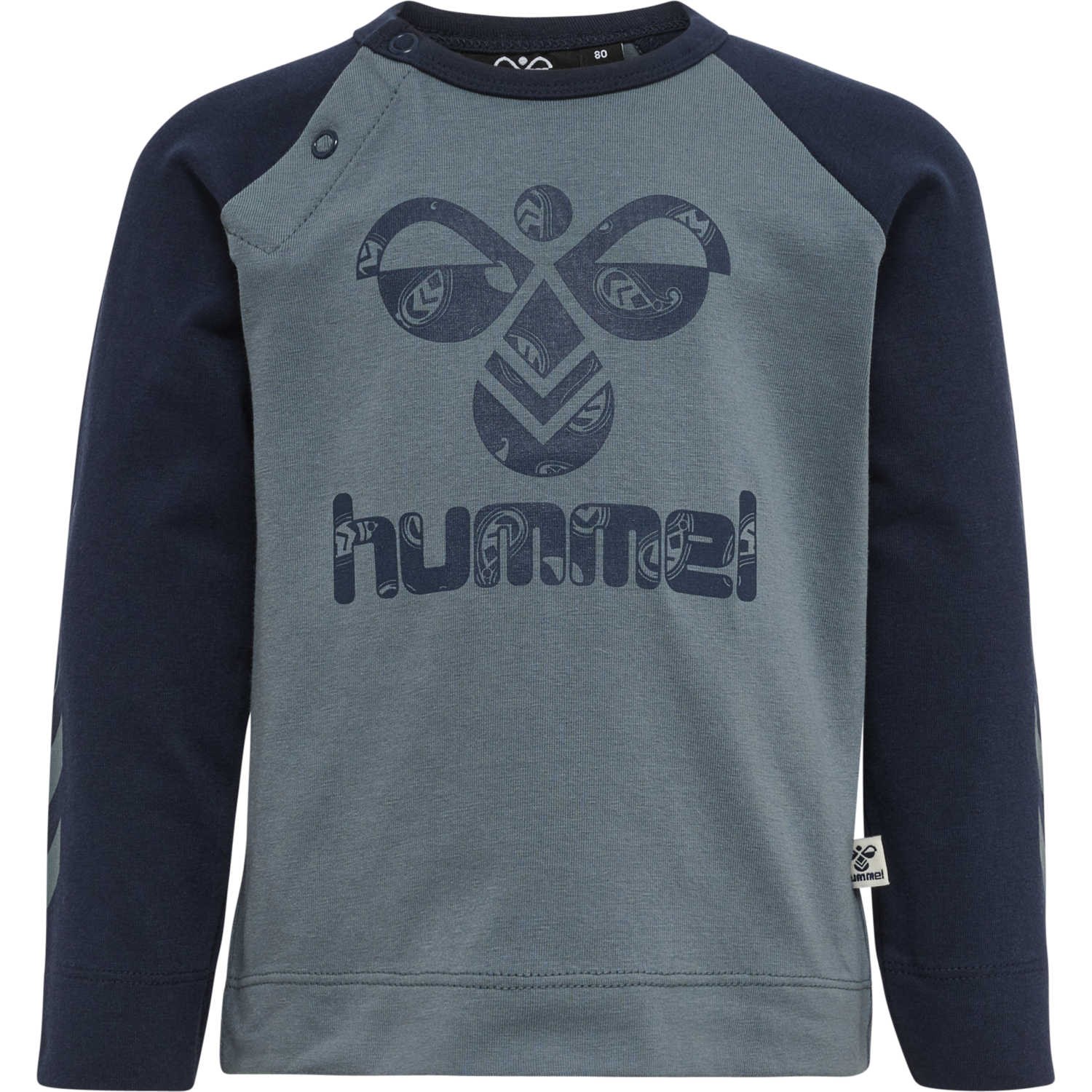 hmlMARCUS T-SHIRT L/S, STORMY WEATHER, packshot