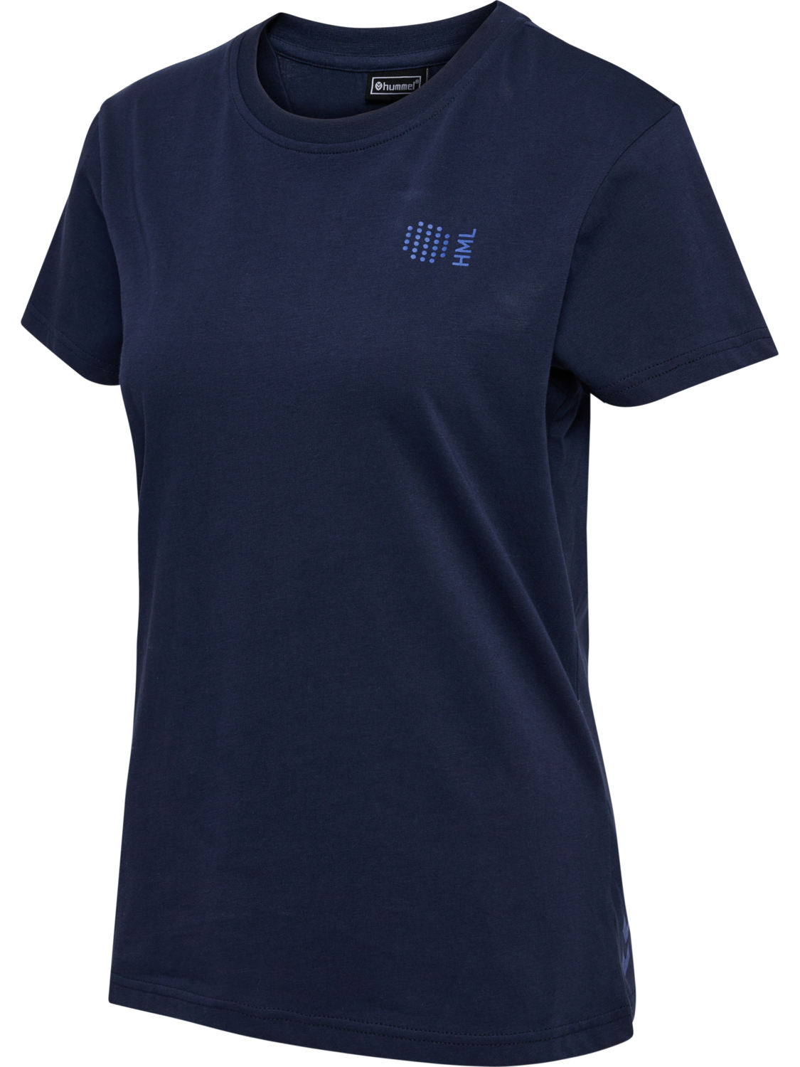 hmlCOURT COTTON T-SHIRT S/S WOMAN, MARINE, packshot