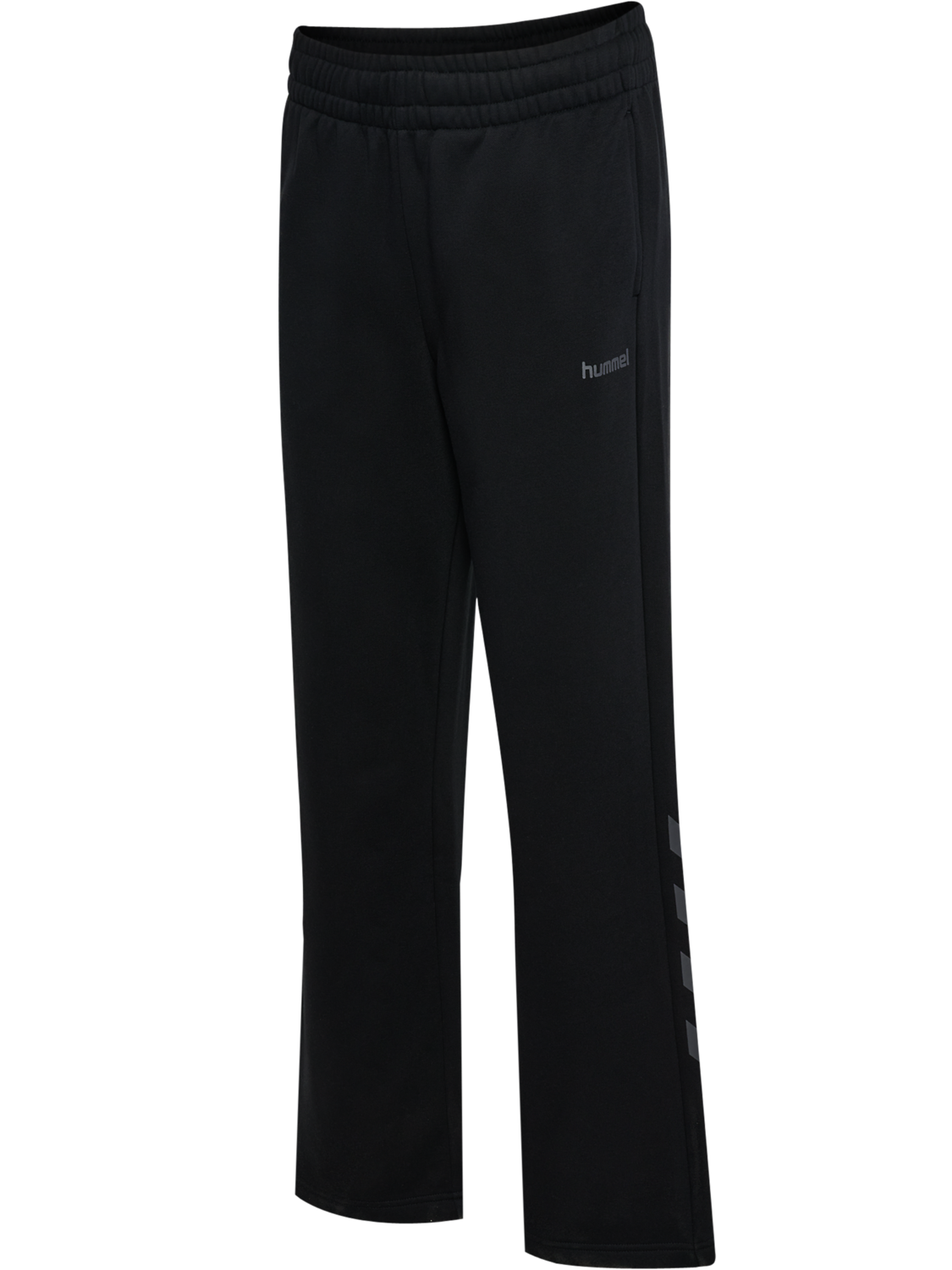 hmlKEEPER CHEVRON W WIDE SWEATPANT, BLACK, packshot