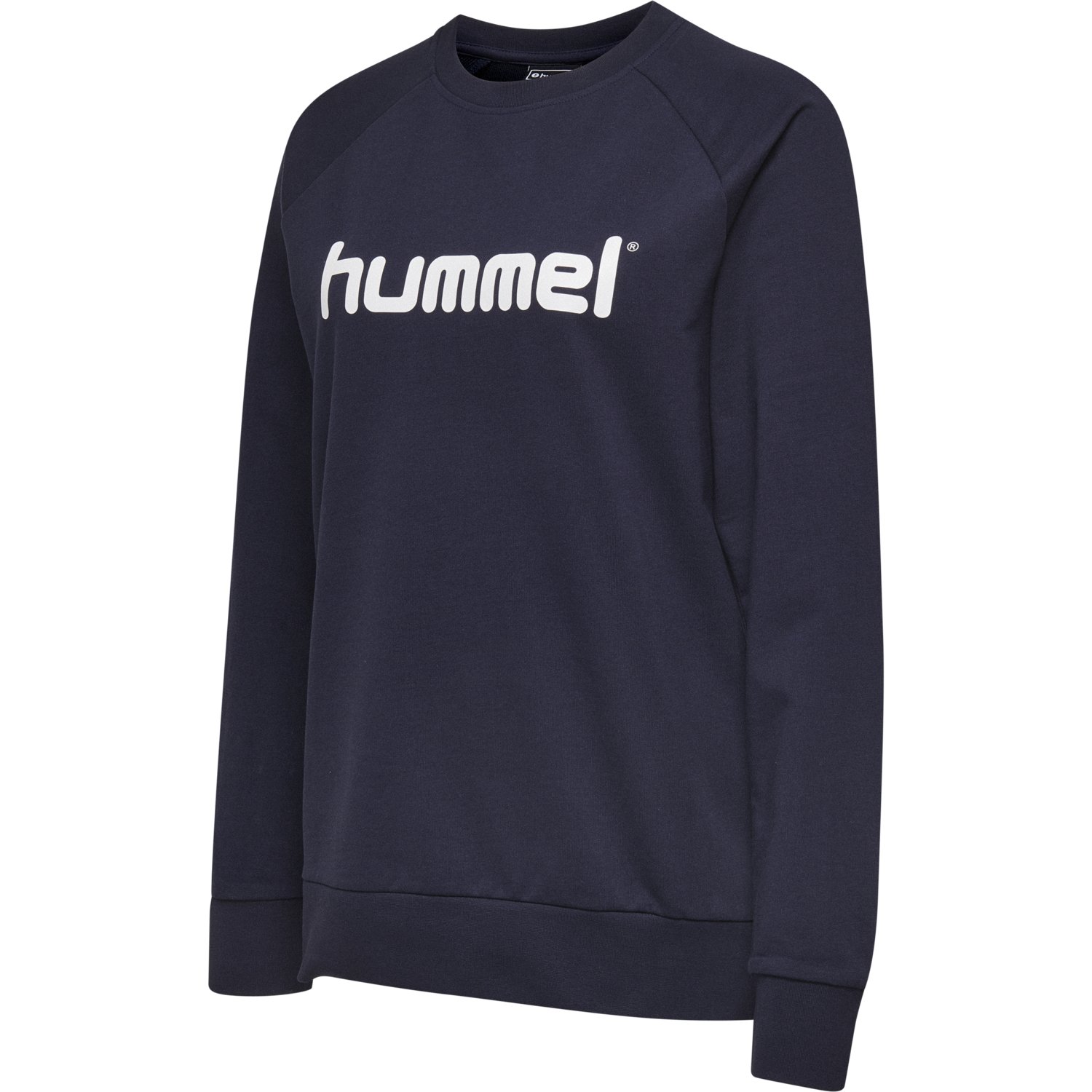 HMLGO COTTON LOGO SWEATSHIRT WOMAN, MARINE, packshot