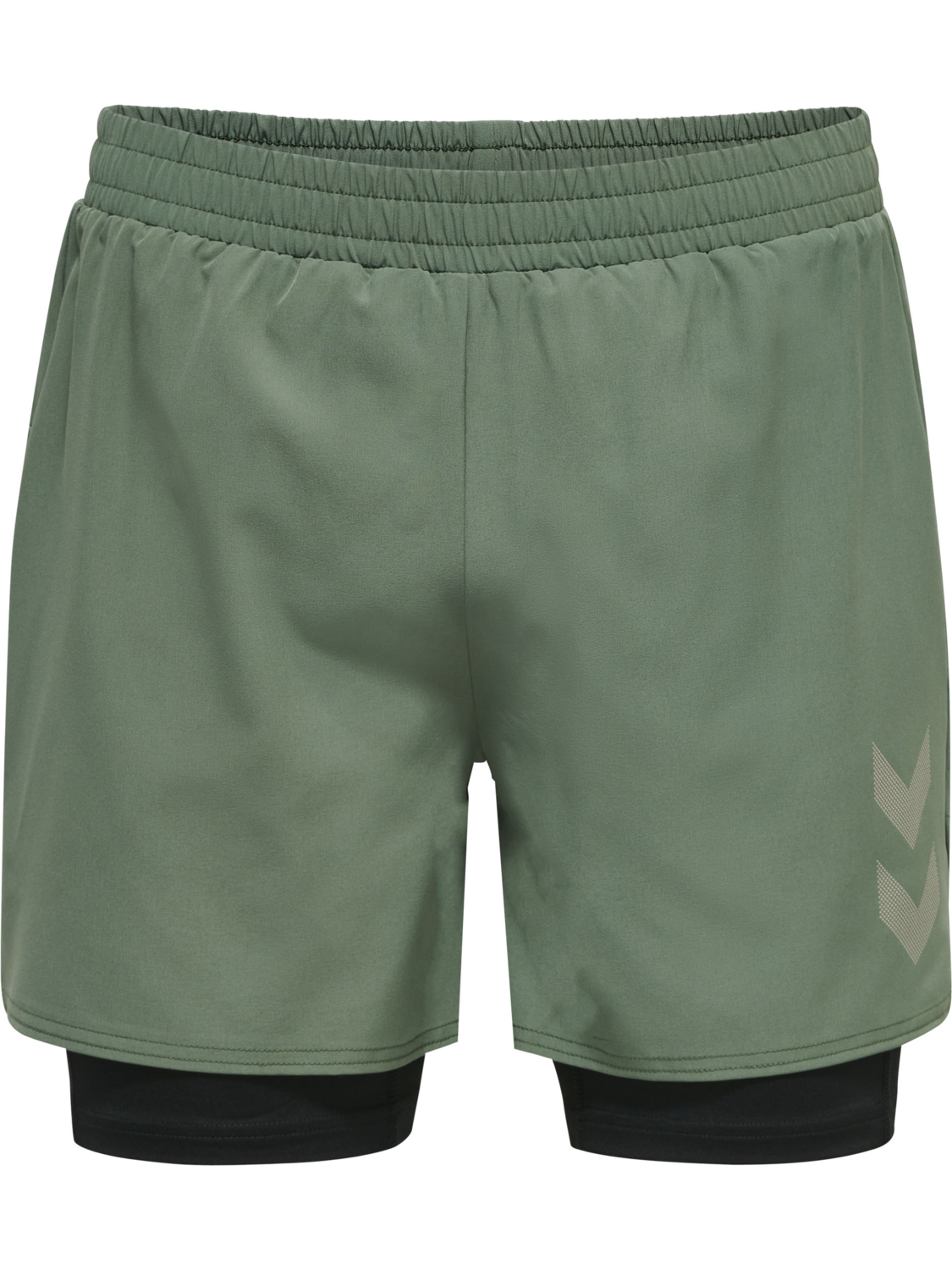 hmlMT FORCE 2 IN 1 SHORTS, LAUREL WREATH, packshot