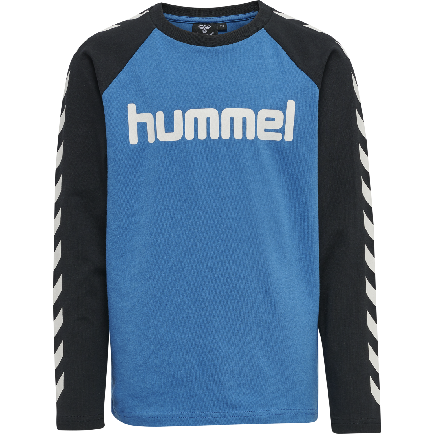 hmlBOYS T-SHIRT L/S, VALLARTA BLUE, packshot
