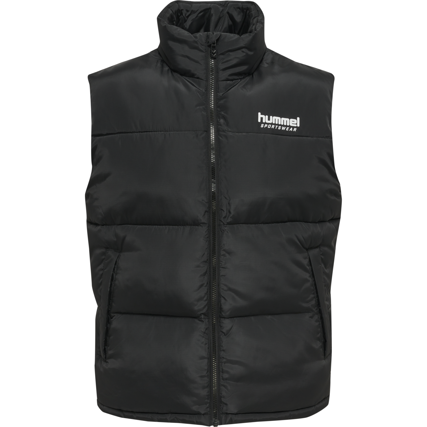 hmlLGC NICKY PUFF WAISTCOAT, BLACK, packshot