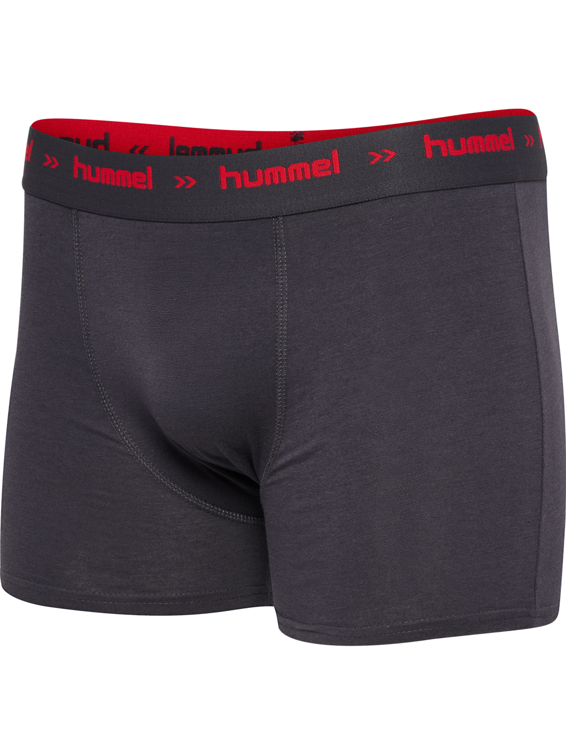 hmlRISE 3-PACK BOXERS, NINE IRON/WHITE/TRUE RED, packshot