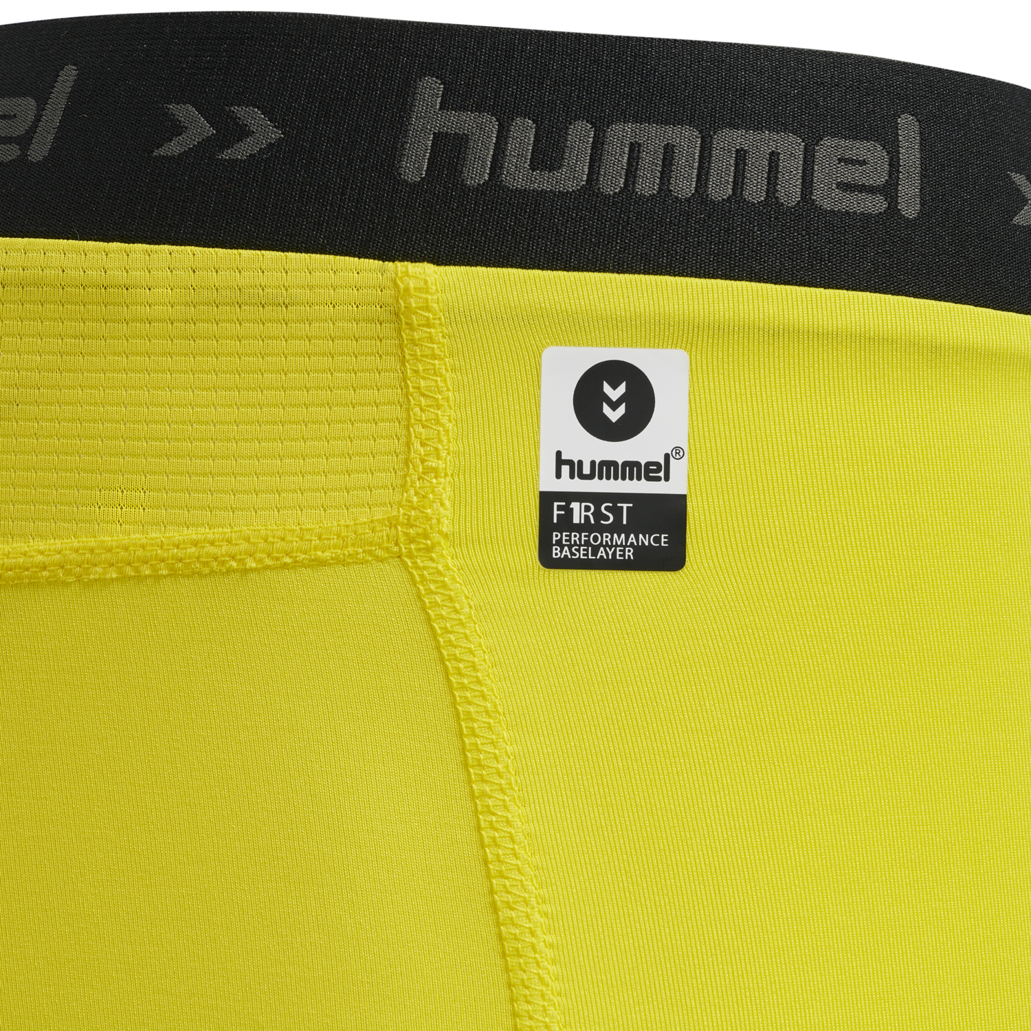 HML FIRST PERFORMANCE TIGHT SHORTS, BLAZING YELLOW, packshot