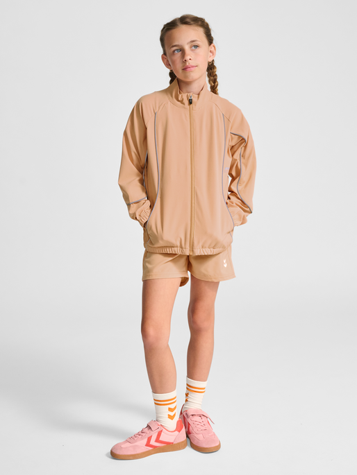 hmlJR WOVEN ZIP JACKET, PEACH BLOOM, model