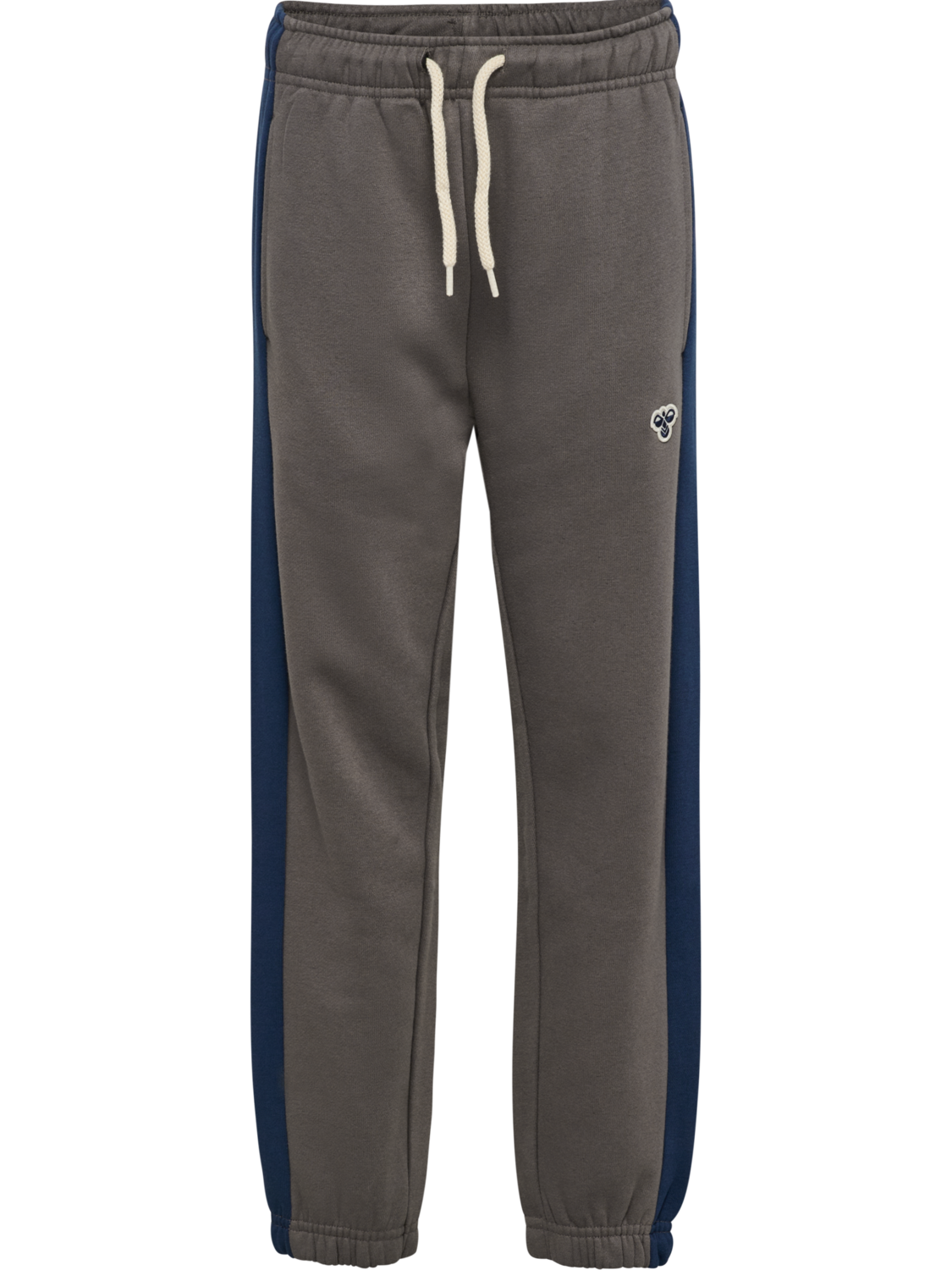 hmlJR LOOSE BLOCK SWEATPANTS BEE, DARK GULL GRAY, packshot
