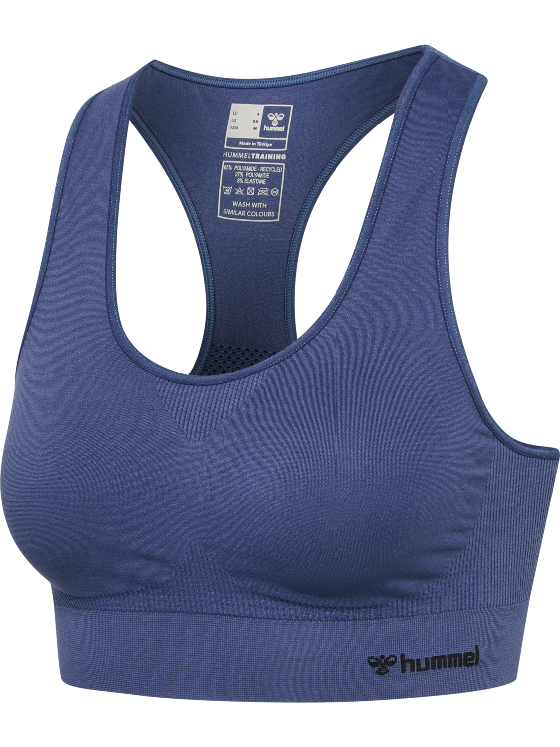 hmlTIF SEAMLESS SPORTS TOP, BLUE INDIGO, packshot