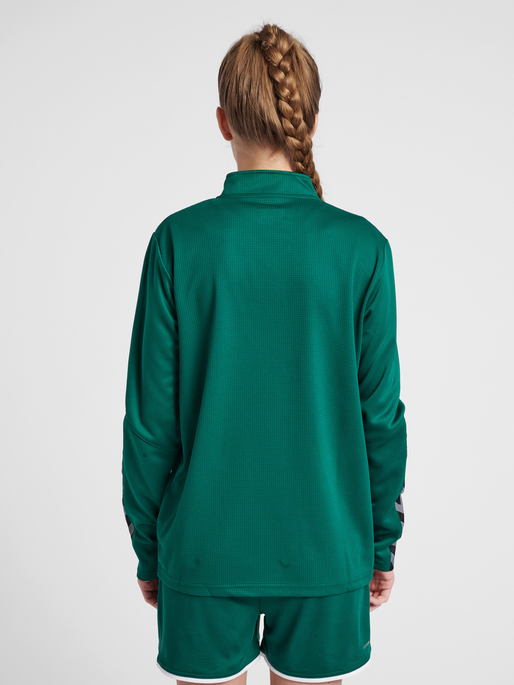 hmlAUTHENTIC HALF ZIP SWEATSHIRT WO, EVERGREEN, model