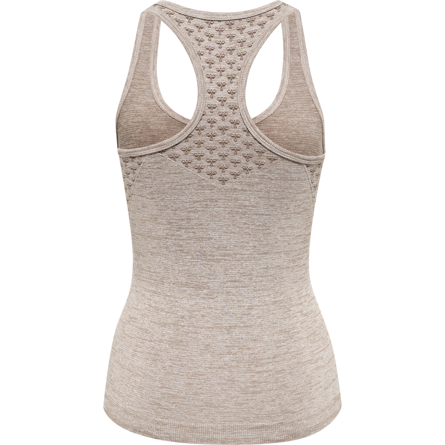 hmlCI SEAMLESS TOP, DRIFTWOOD MELANGE, packshot