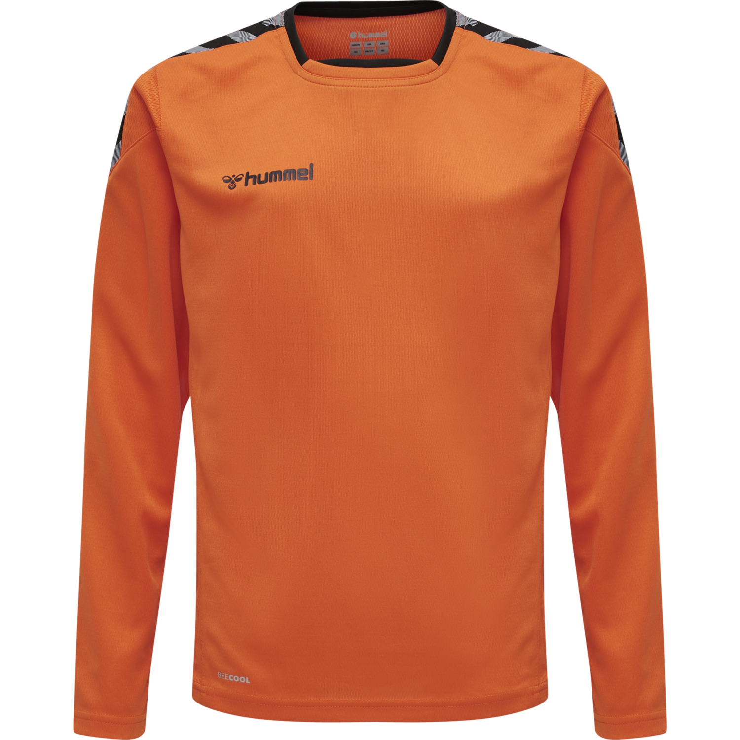 hmlAUTHENTIC KIDS POLY JERSEY L/S, TANGERINE, packshot