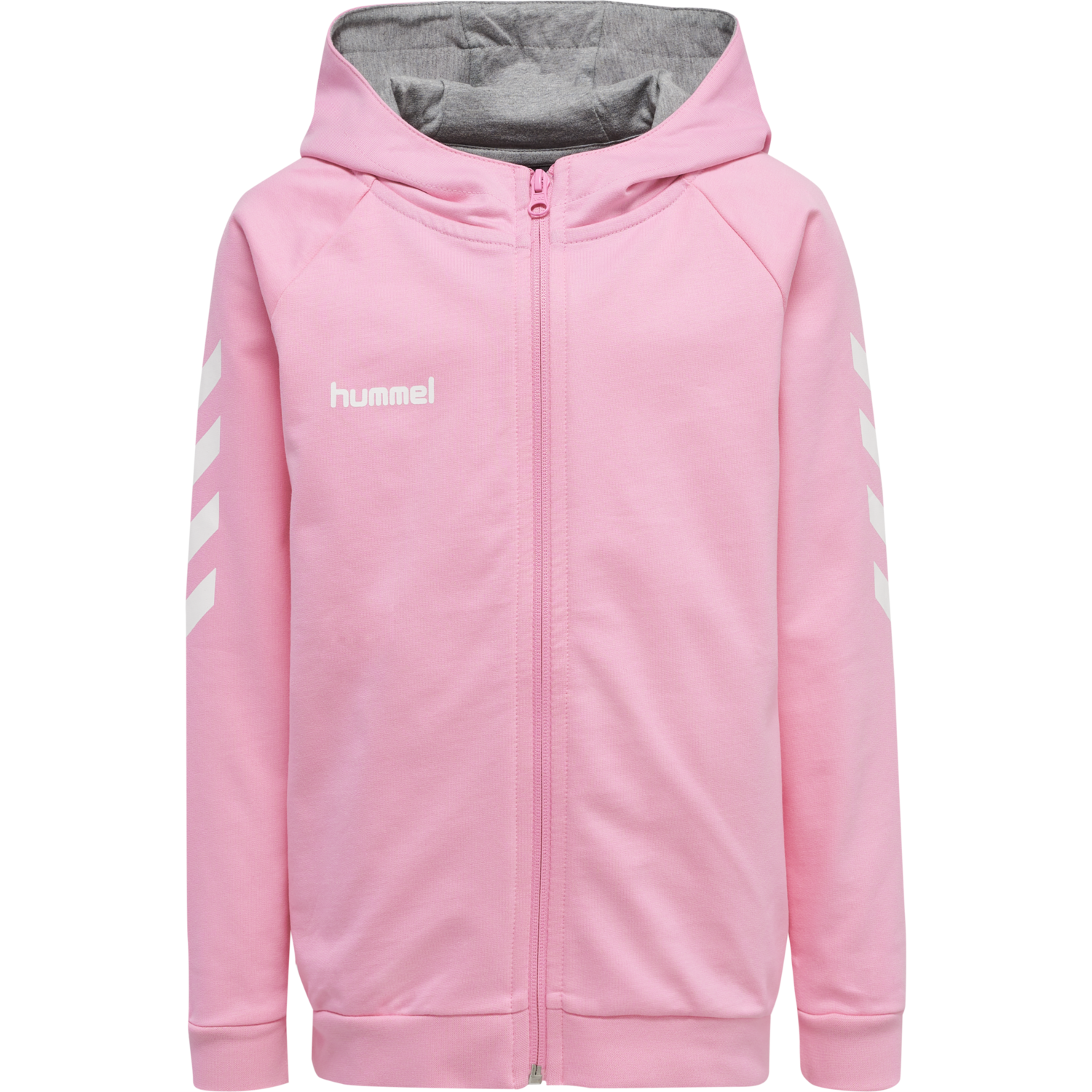 HMLGO KIDS COTTON ZIP HOODIE, COTTON CANDY, packshot