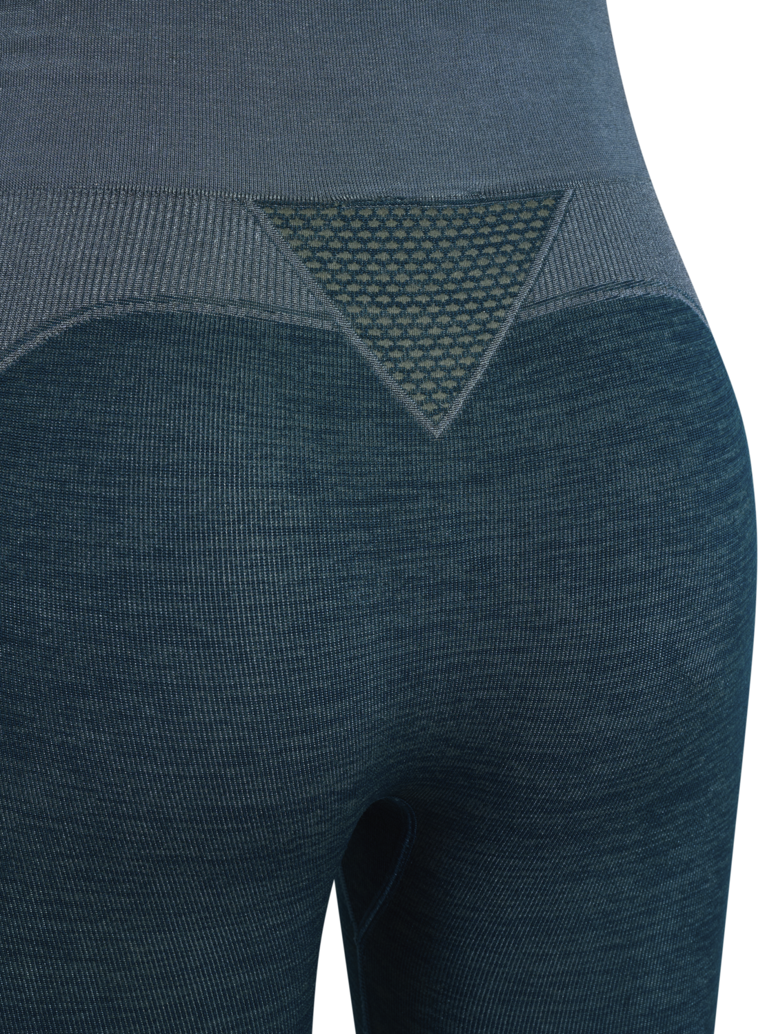 hmlCLEA SEAMLESS MID WAIST TIGHTS, DARK SEA, packshot