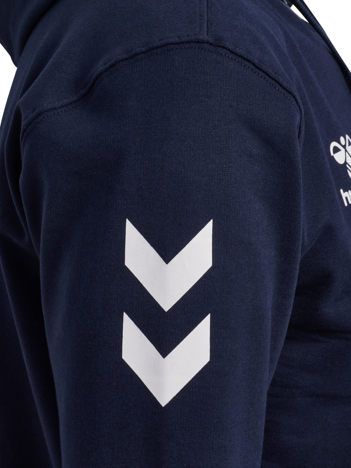 hmlGO 2.0 CHEVRON ZIP HOODIE, MARINE, packshot