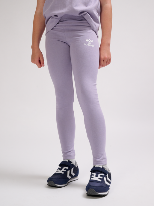 hmlONZE TIGHTS, LAVENDER GRAY, model