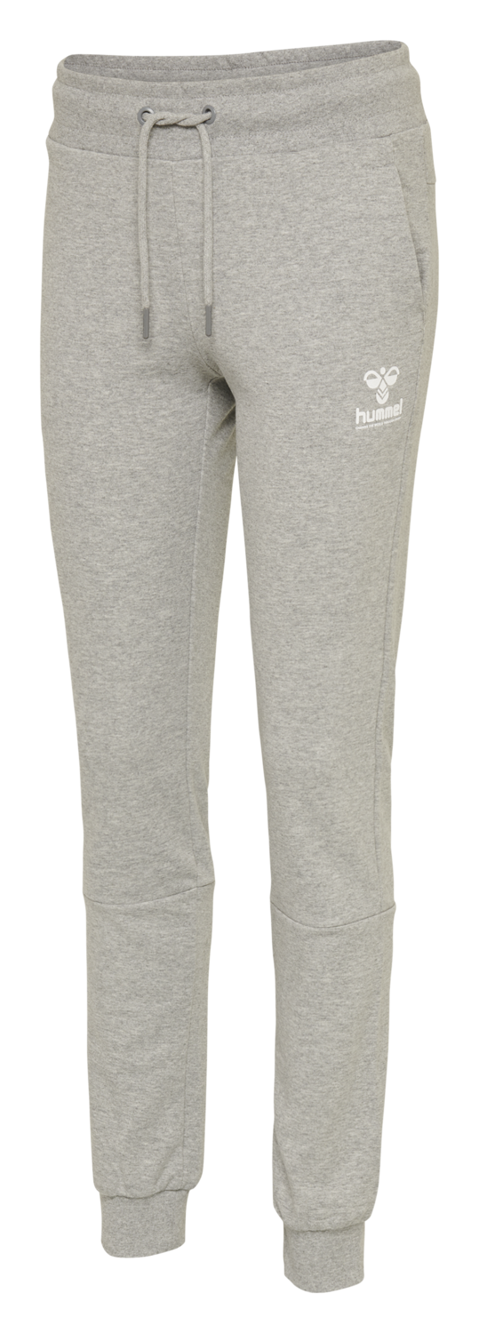 hmlNONI REGULAR PANTS, GREY MELANGE, packshot