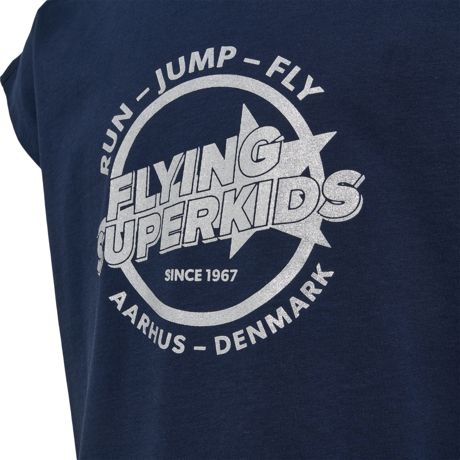 hmlFSK HOP T-SHIRT S/S, BLACK IRIS, packshot