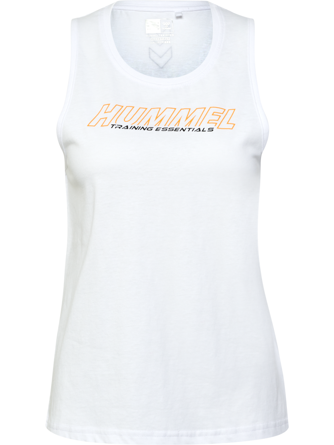 hmlTE CONFIDENT COTTON TANKTOP, WHITE, packshot