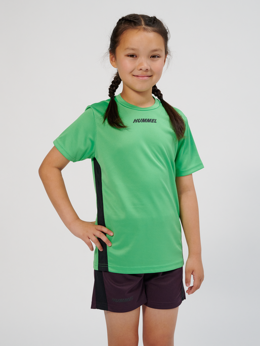 hmlMULTI PL JERSEY KIDS, POISON GREEN, model