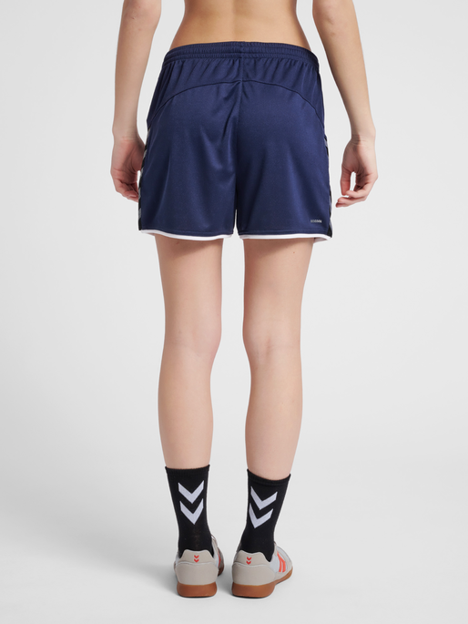 hmlAUTHENTIC POLY SHORTS WOMAN, MARINE, model