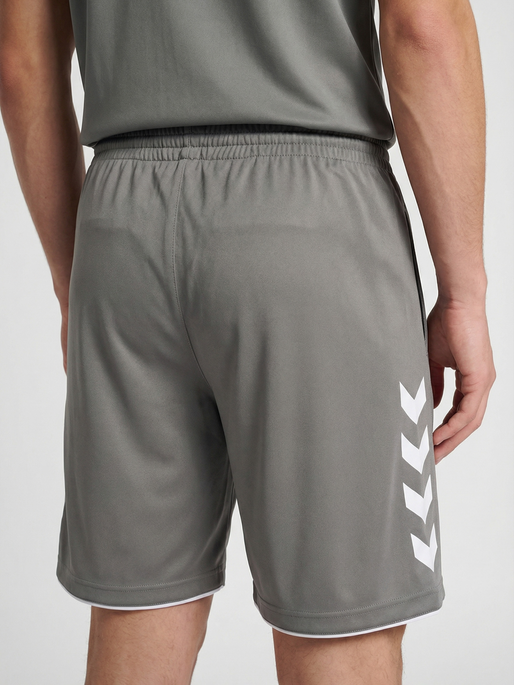 hmlCORE 2.0 SHORTS, STEEL GRAY/WHITE, model