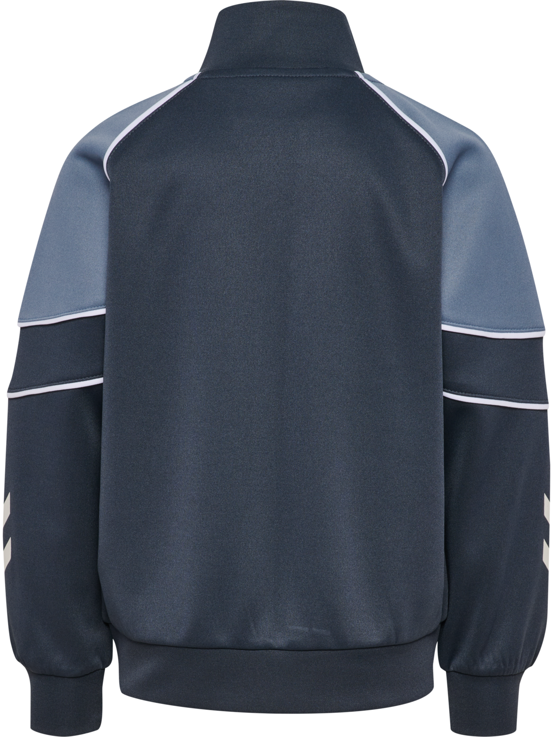 hmlJR REG POLY BLOCK ZIP JACKET, OMBRE BLUE, packshot