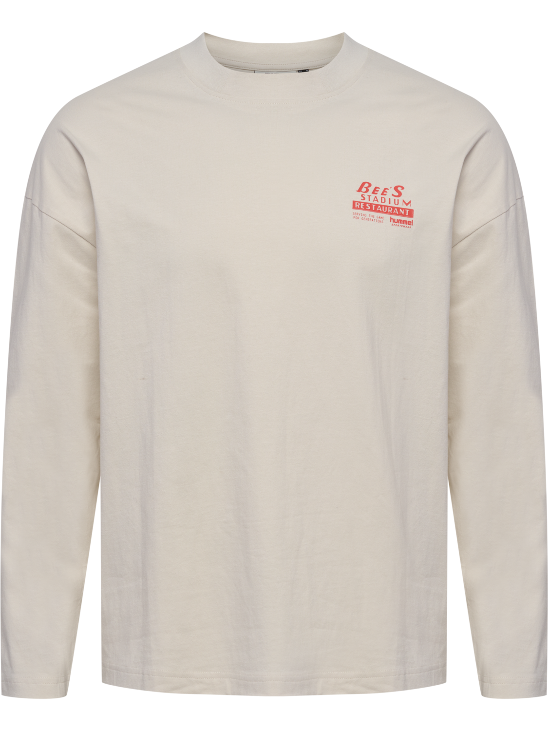 hmlLOOSE T-SHIRT L/S BEES STADIUM, TOFU, packshot