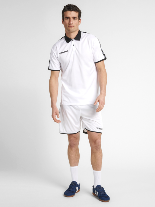 hmlAUTHENTIC FUNCTIONAL POLO, WHITE, model