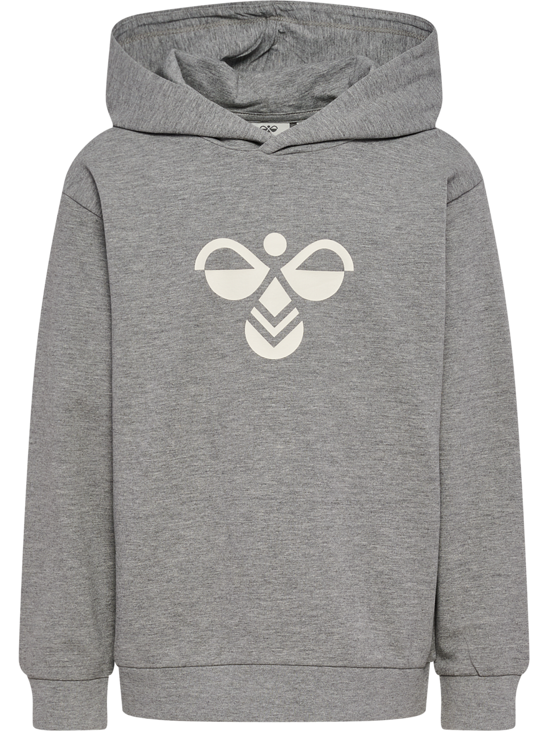 hmlJR REG TUKAS HOODIE, GREY MELANGE, packshot