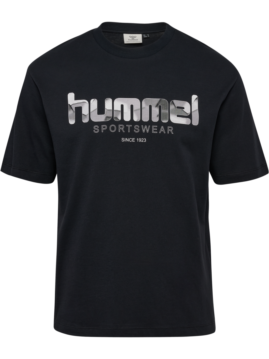 hmlCLUB LOGO T-SHIRT S/S, BLACK, packshot