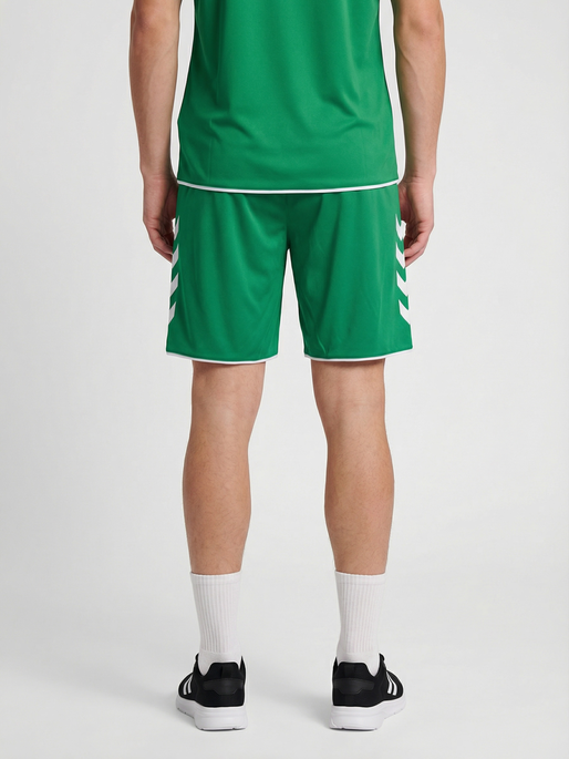 hmlCORE 2.0 SHORTS, JELLY BEAN/WHITE, model