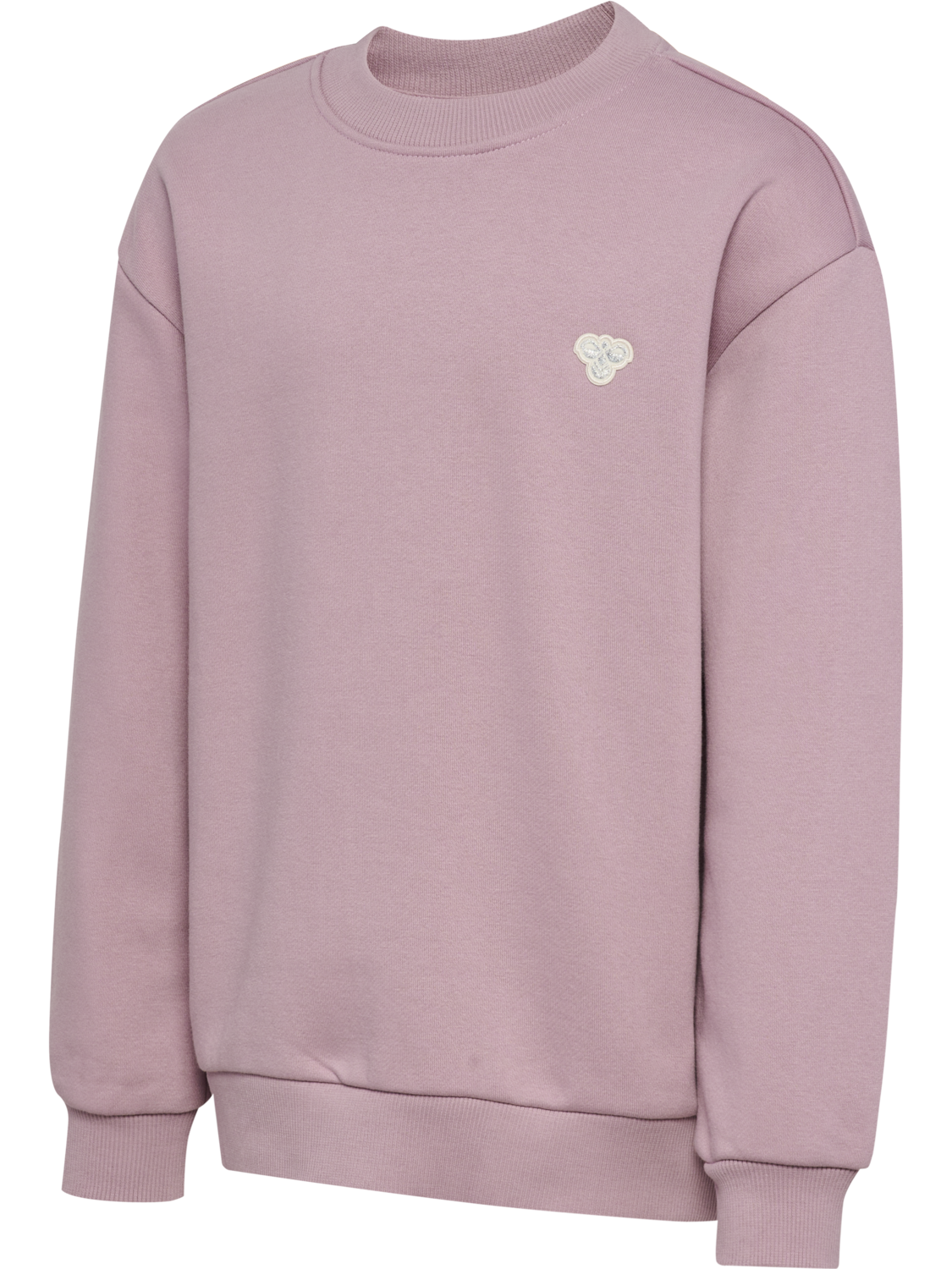 hmlJR LOOSE CREWNECK BEE, SEA FOG, packshot