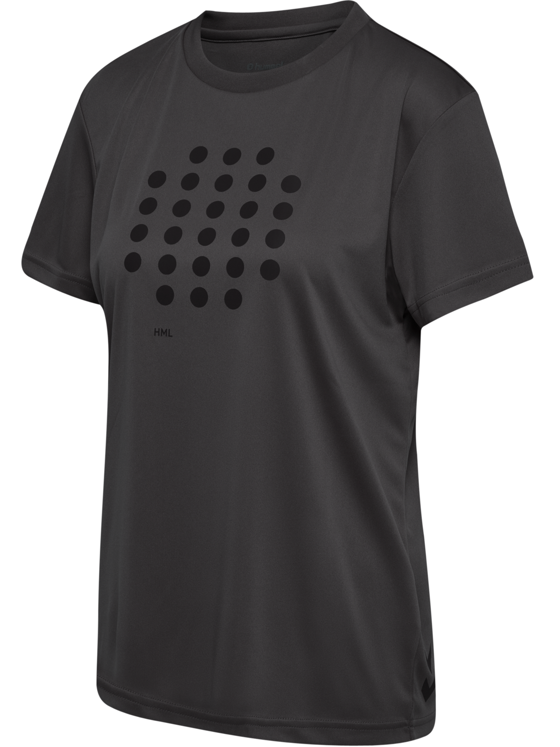 hmlACTIVE COURT PL JERSEY S/S WOMAN, OBSIDIAN, packshot