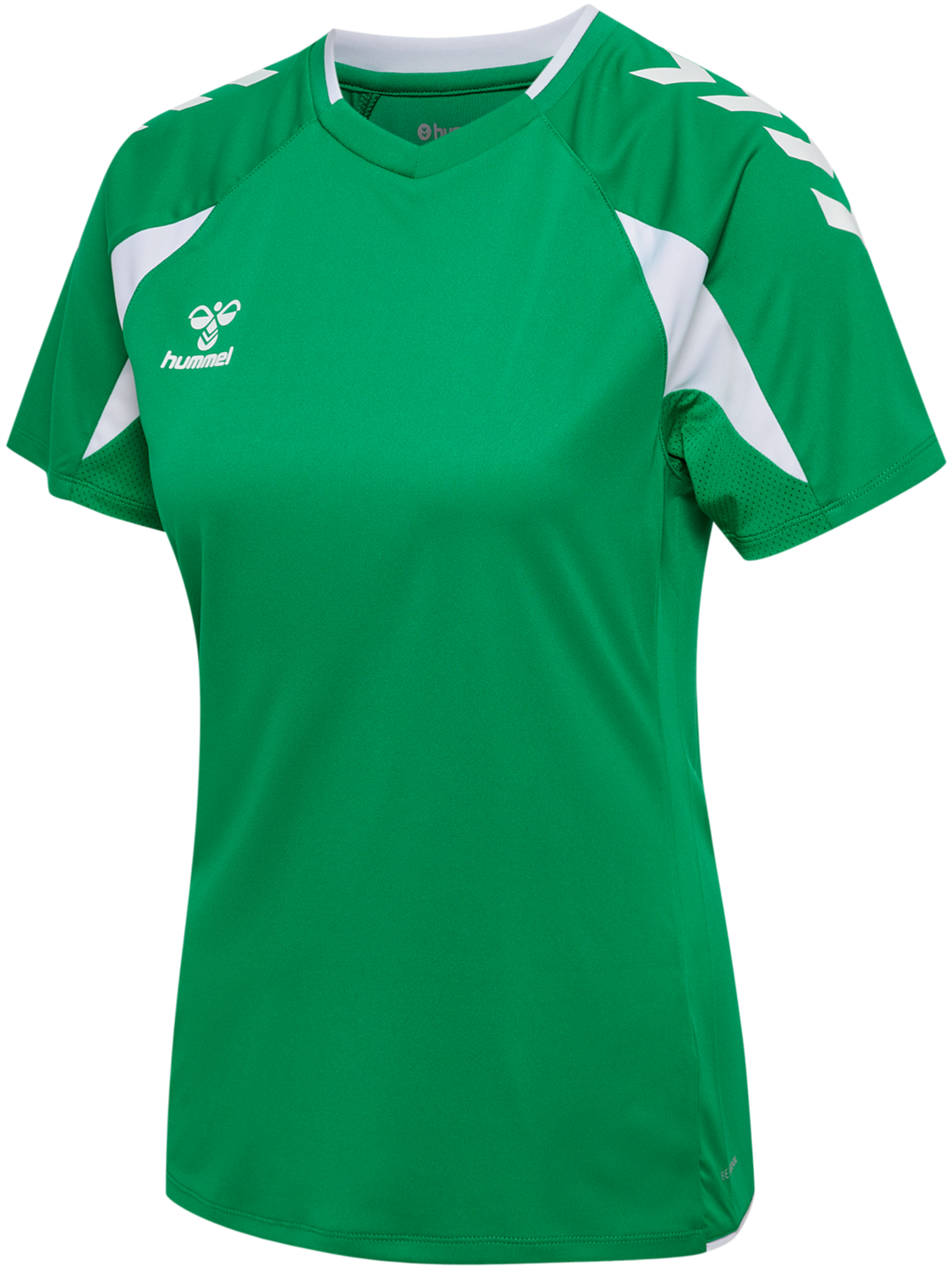 hmlCORE 2.0 JERSEY S/S WOMAN, JELLY BEAN/WHITE, packshot