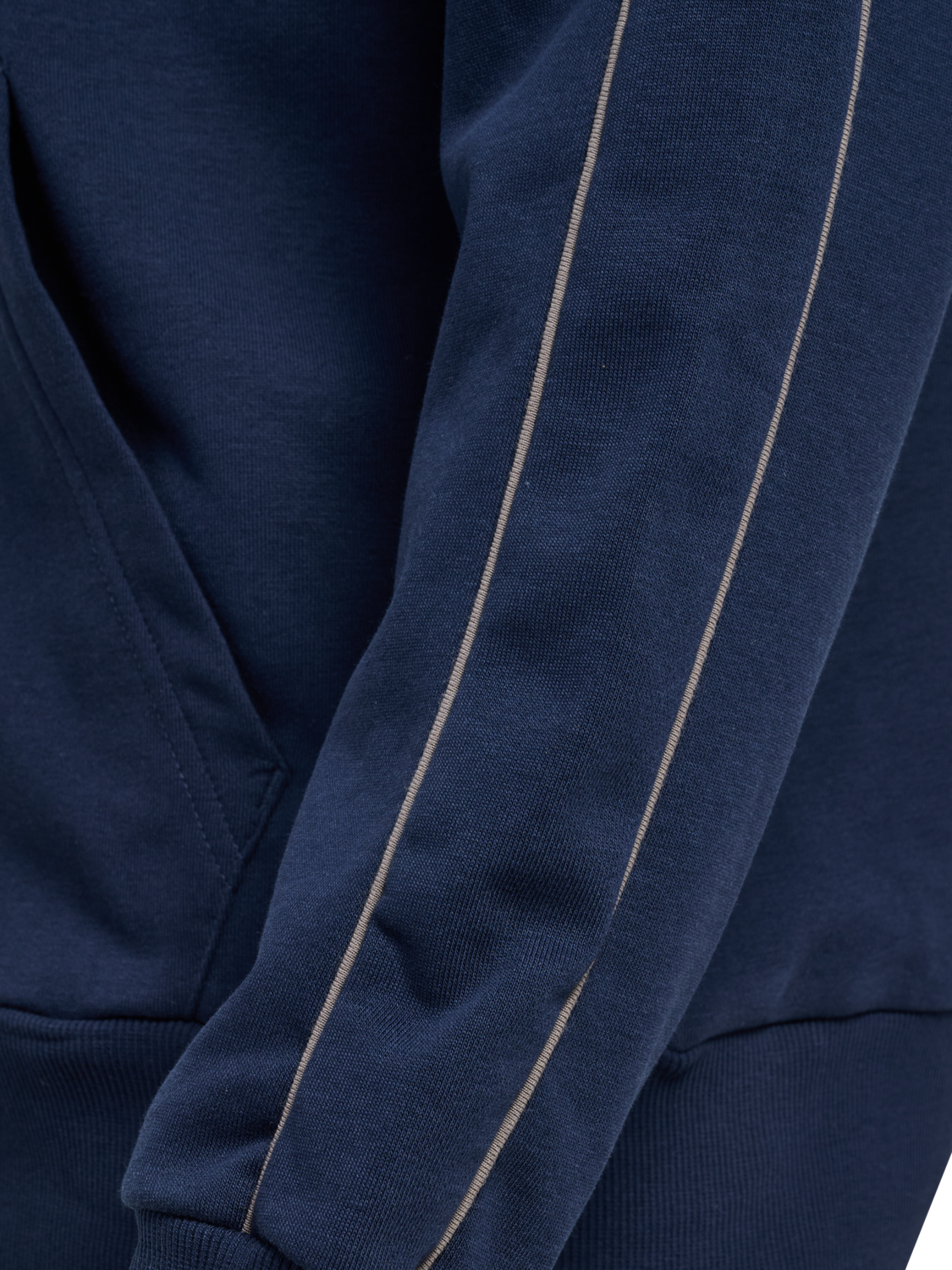 hmlPULSE PIPING ZIP HOODIE, DRESS BLUES, packshot