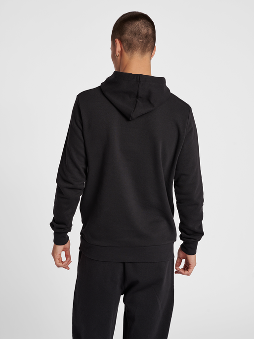 hmlOSCAR HOODIE, BLACK, model
