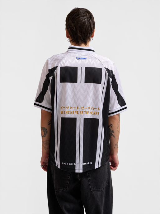 hmlLOOSE SOCCER JERSEY GAMBA, WHITE, model