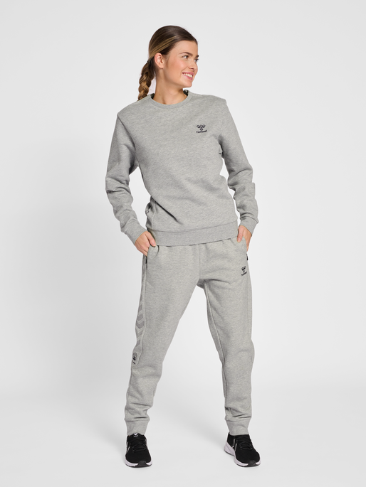 hmlOFFGRID PANTS WO, GREY MELANGE/FORGED IRON, model