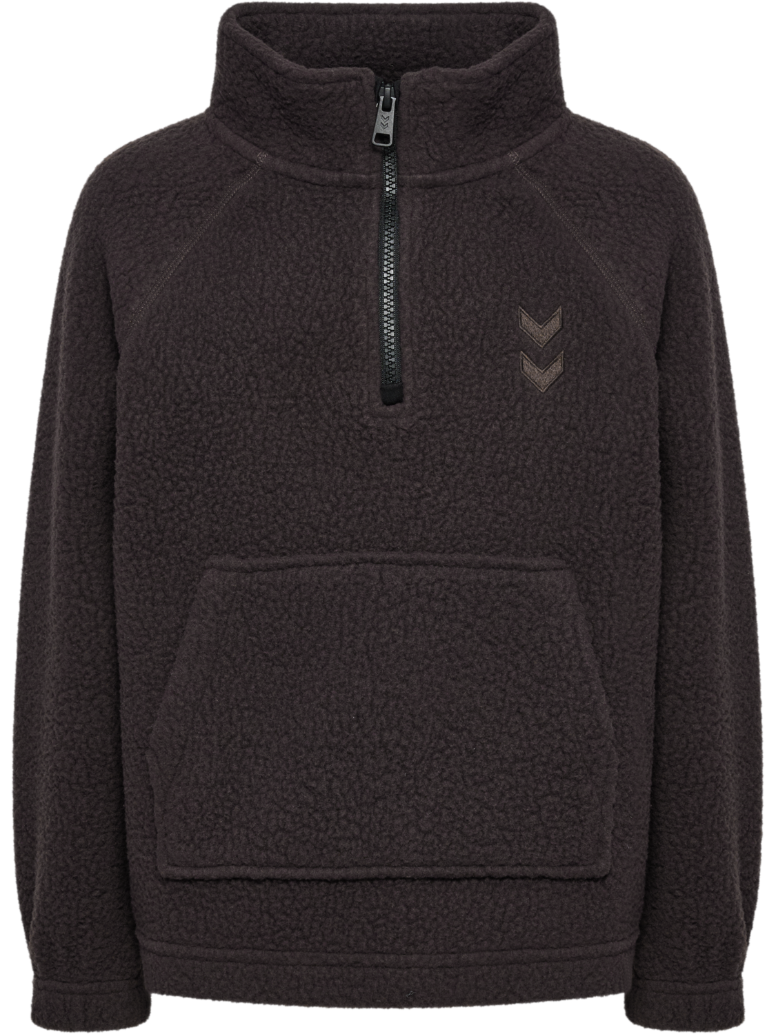 hmlJR MARTINI HALF ZIP JACKET, CHOCOLATE TORTE, packshot