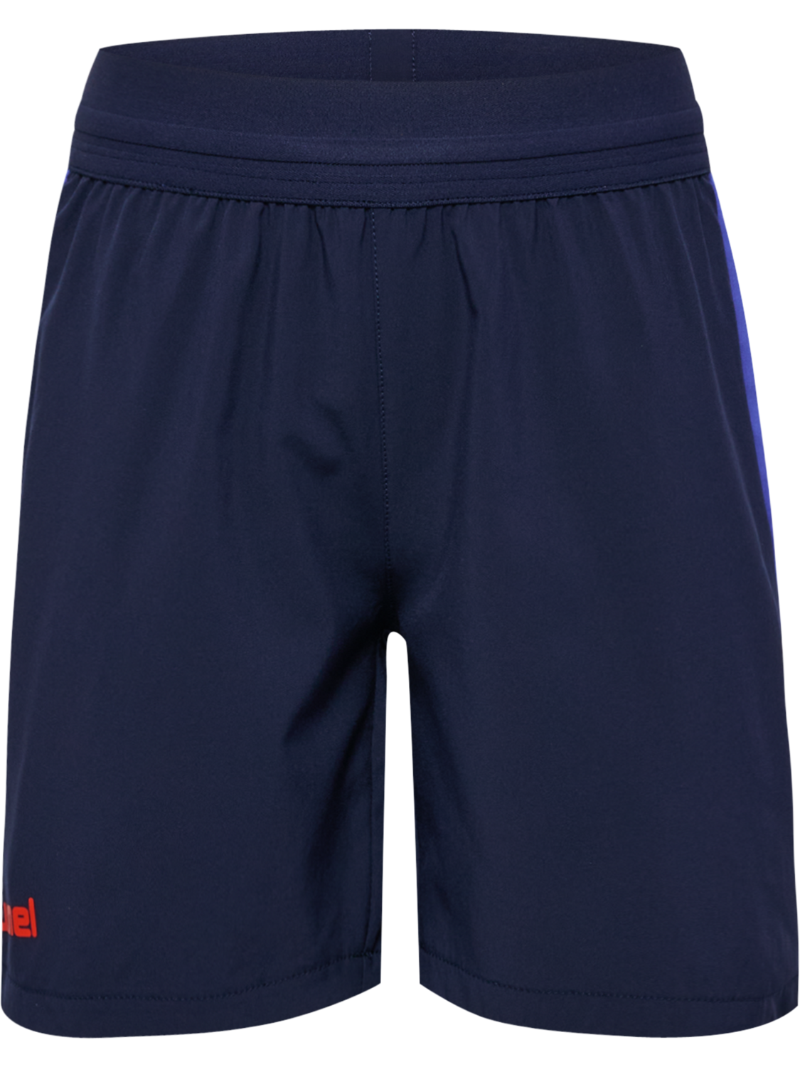 hmlBLAZE26 PRO TRAINING SHORTS KIDS, MARINE/CHERRY TOMATO, packshot