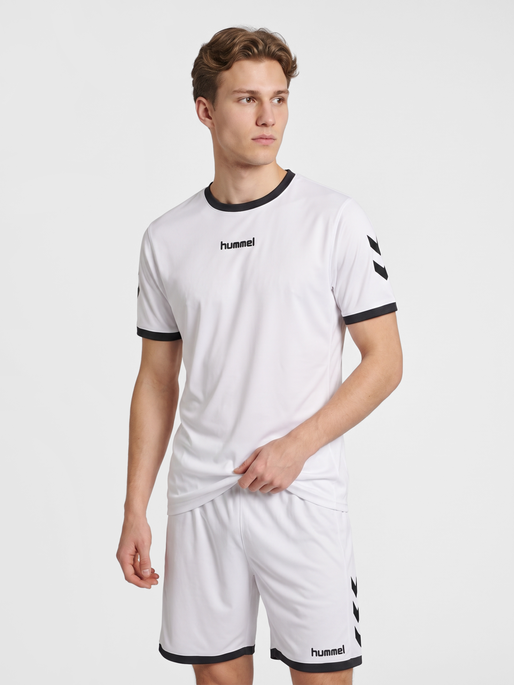 hmlBLAZE CLUB 26 POLY SET, WHITE/ASPHALT, model