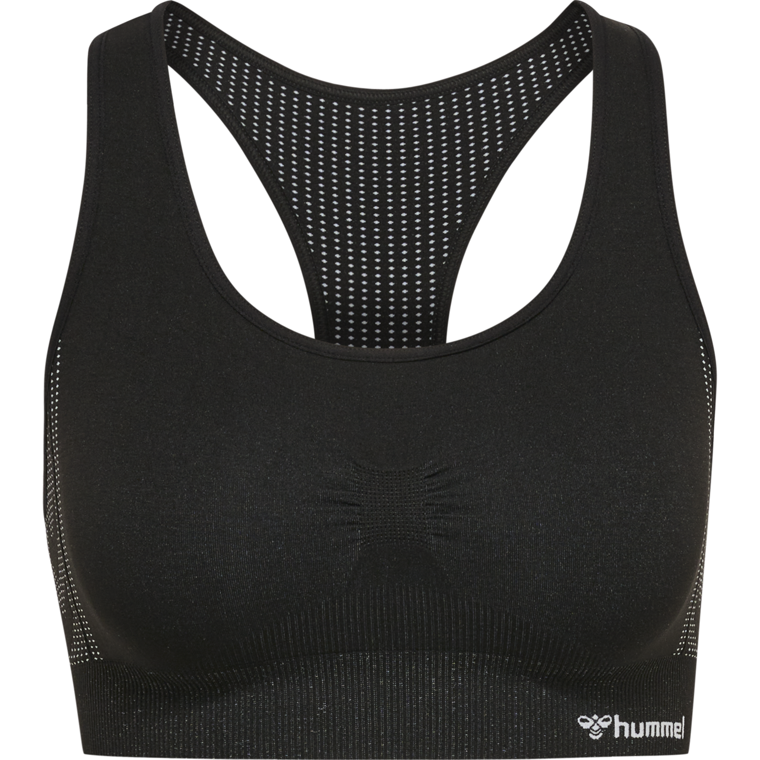 hmlMT SHAPING SEAMLESS SPORTS TOP, BLACK, packshot