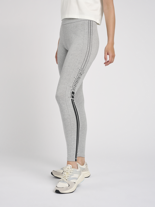 hmlLGC BLAIR MW TIGHTS, GREY MELANGE, model